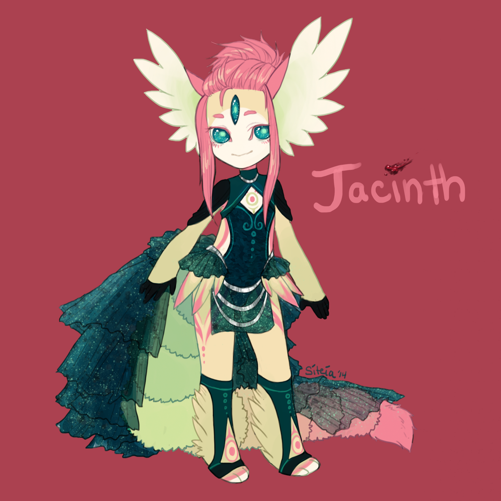 Jacinth in outfit