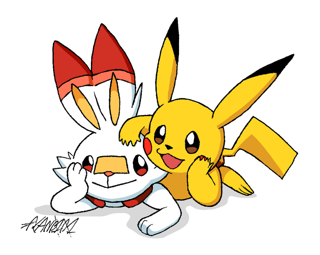 Pikachu and Scorbunny
