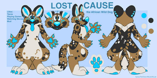 Lost Cause the African Wild Dog Reference Sheet