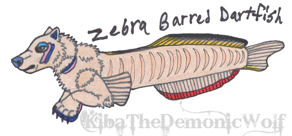 Whimsical Wolves - Fish Wolf - Zebra Barred Dartfish