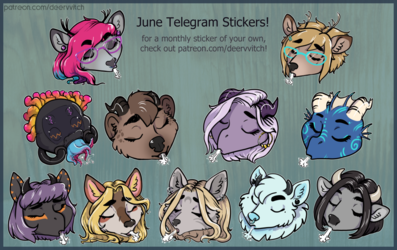 June Telegram Stickers!