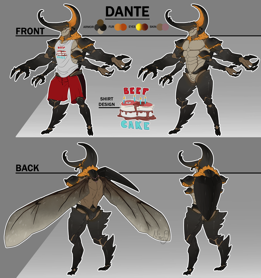 Commission--Dante Character Sheet