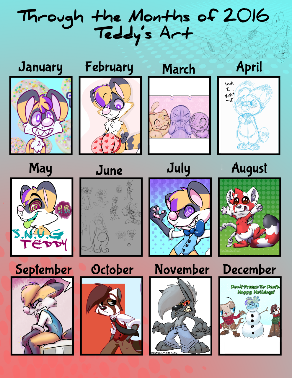 Through the Months with TeddyFoxcoon