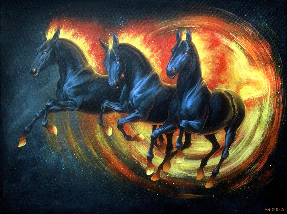 Fire horses