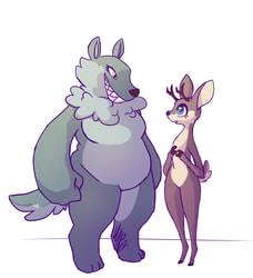 Wolf and Deer