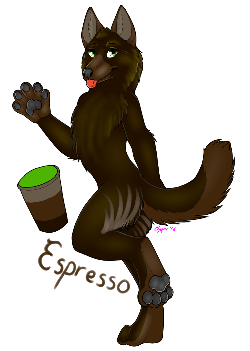 Coffee Dog Adopt: Espresso Belgian Tervuren