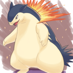 excited Typhlosion