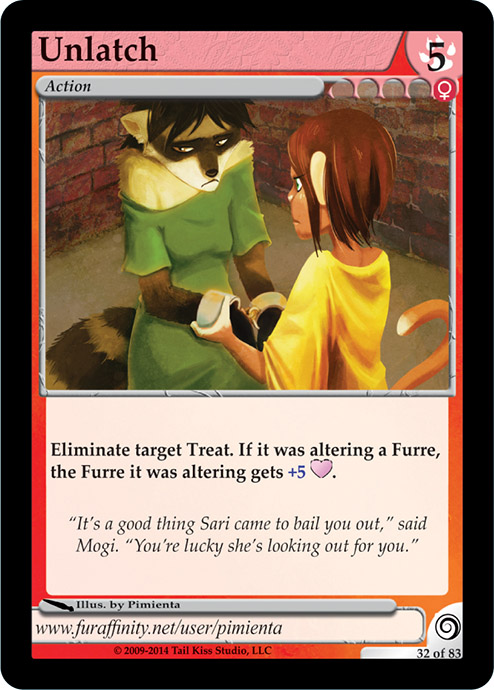 [FUROTICON] Get bailed out of trouble with Unlatch! New card preview!