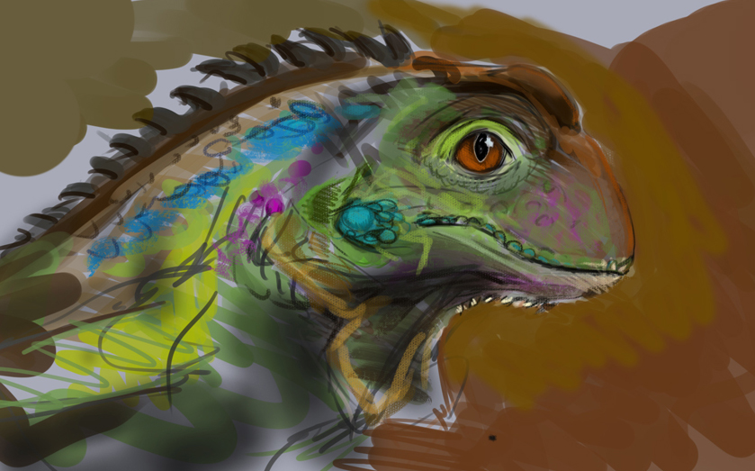 Lizzard painting