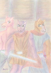 Three Horse Knights