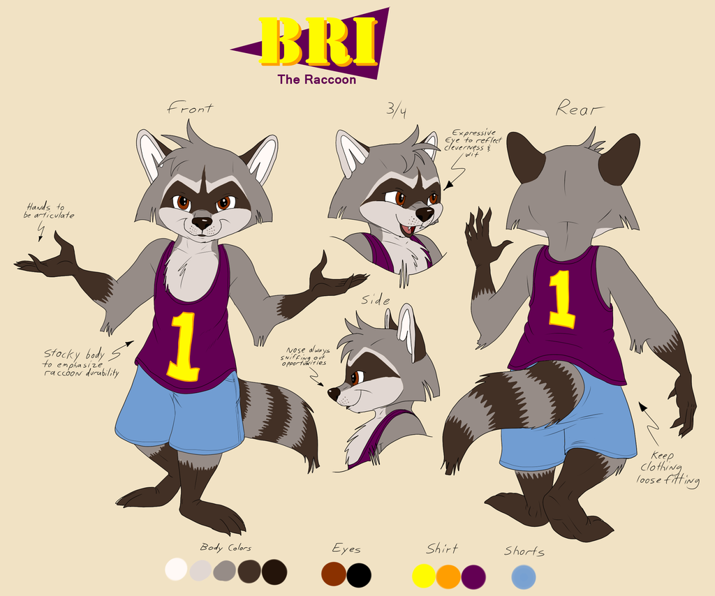 Most recent image: Bri the Raccoon 2014 ref sheet