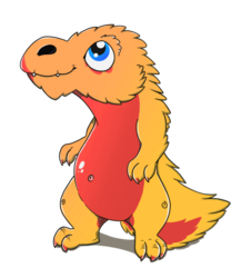Red T-Rex Mascot