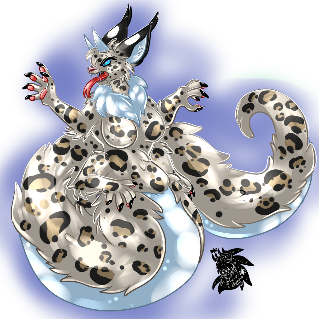 Snow Leopard Naga +Full Shaded Commission+