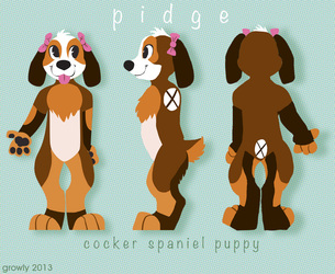 Pidge Puppy Ref Sheet