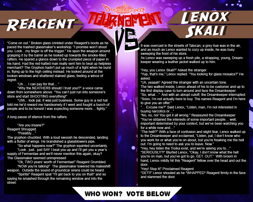 Tournament Match 36: Reagent vs Lenox Skali