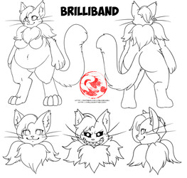 reference sheet lineart commission
