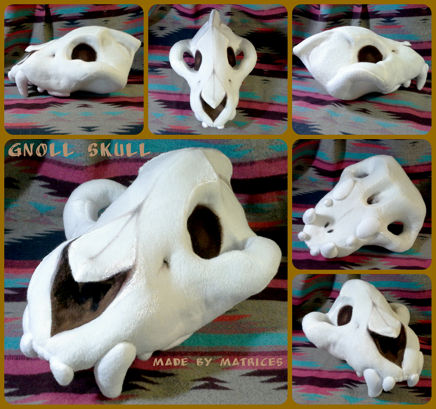 Fursuit prop: Gnoll skull
