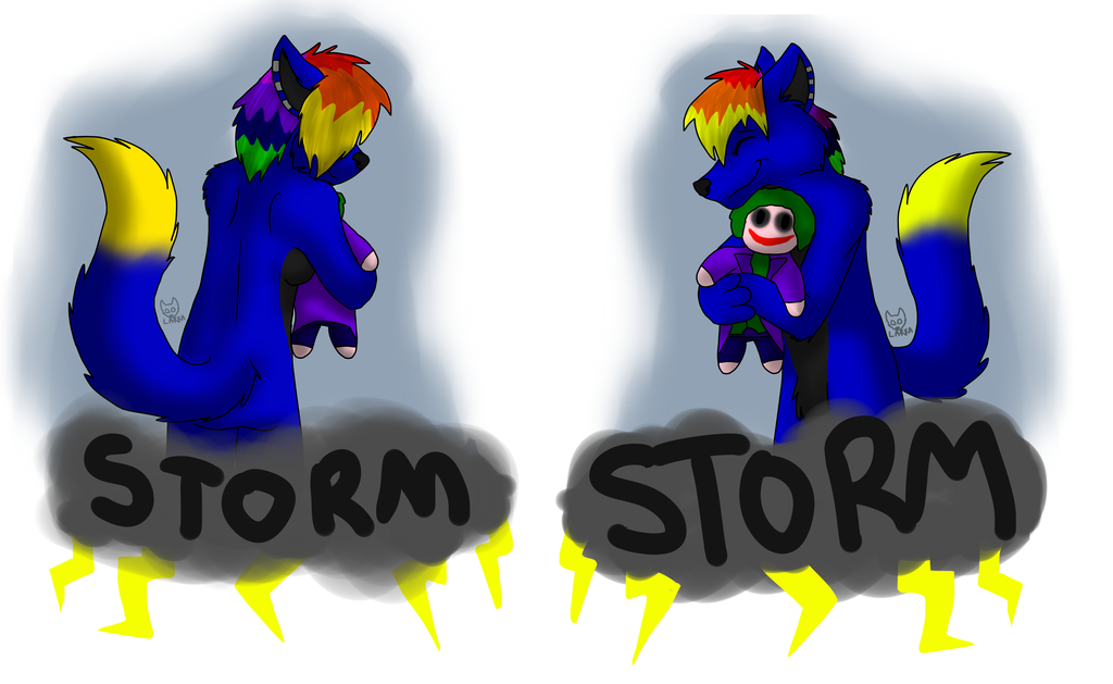 Storm Double sided conbadge