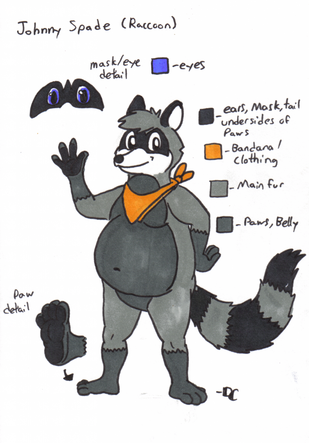 Most recent image: Johnny Spade (Raccoon) "Reference"
