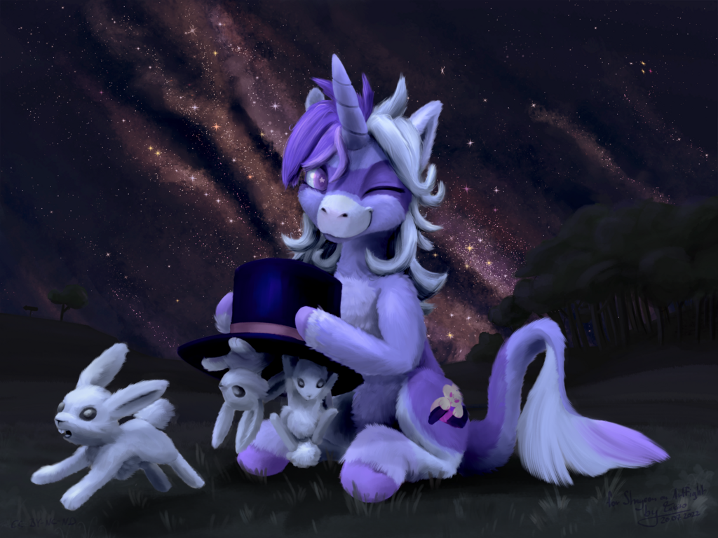 The night before the great bunny stampede (ArtFight 2020)