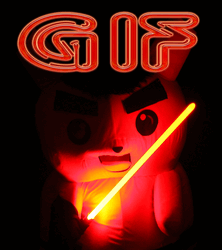 Dark Side of the Pika-Force (Mascot Fursuit GIF)