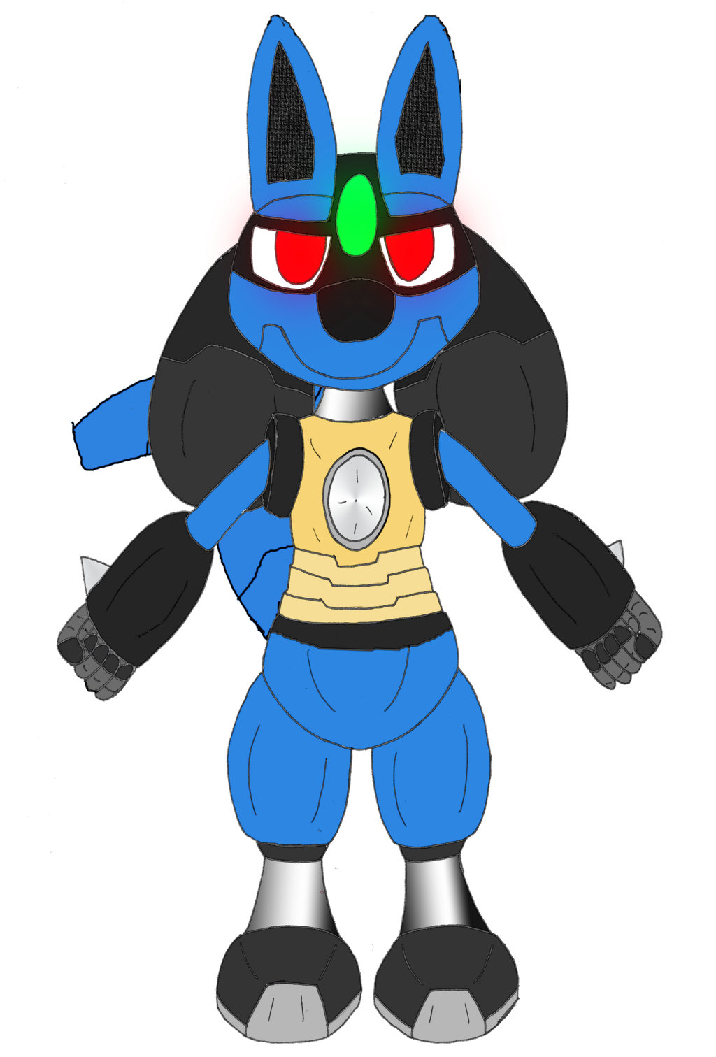 Lucario Anthroid (Commission)