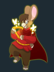 Comm - Magical Bunny Bard (OC)