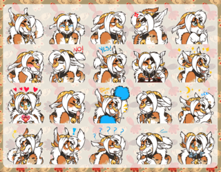Telegram Stickerpack - Manda - By: CupcakeCreature