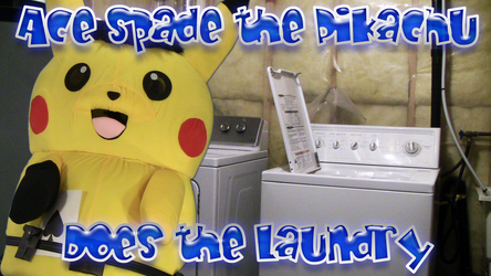 Mascot Fursuiting: Ace Spade the Pikachu Does the Laundry