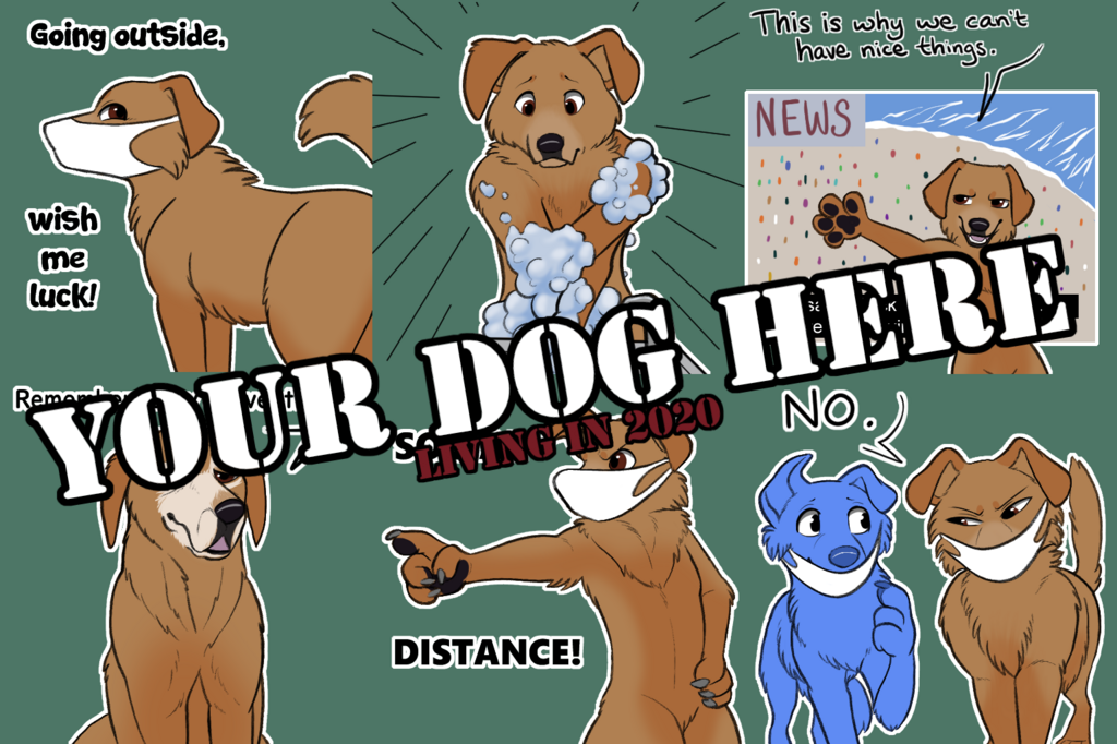 "Your Dog Here" Recolorable Sticker Pack