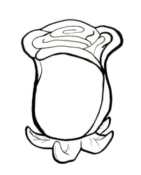 Rose stroker coloring page