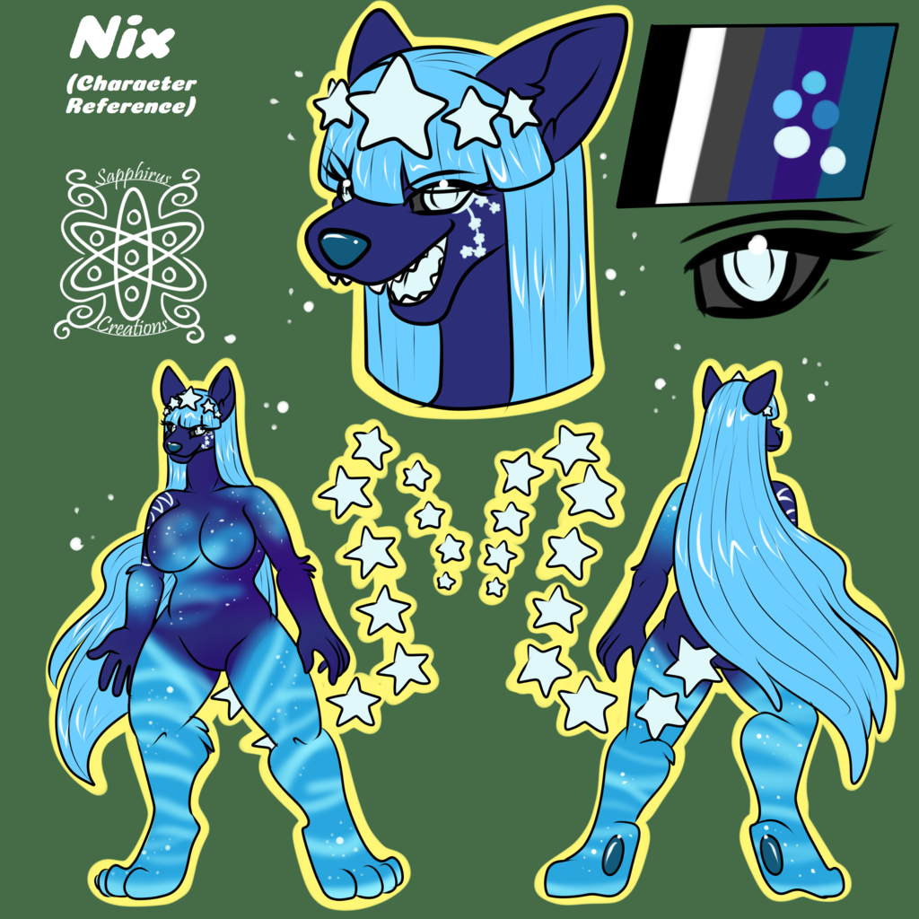 Nix +Flatcolored Character Ref Commission+