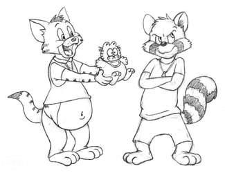 Peter and James in Tom and Jerry style