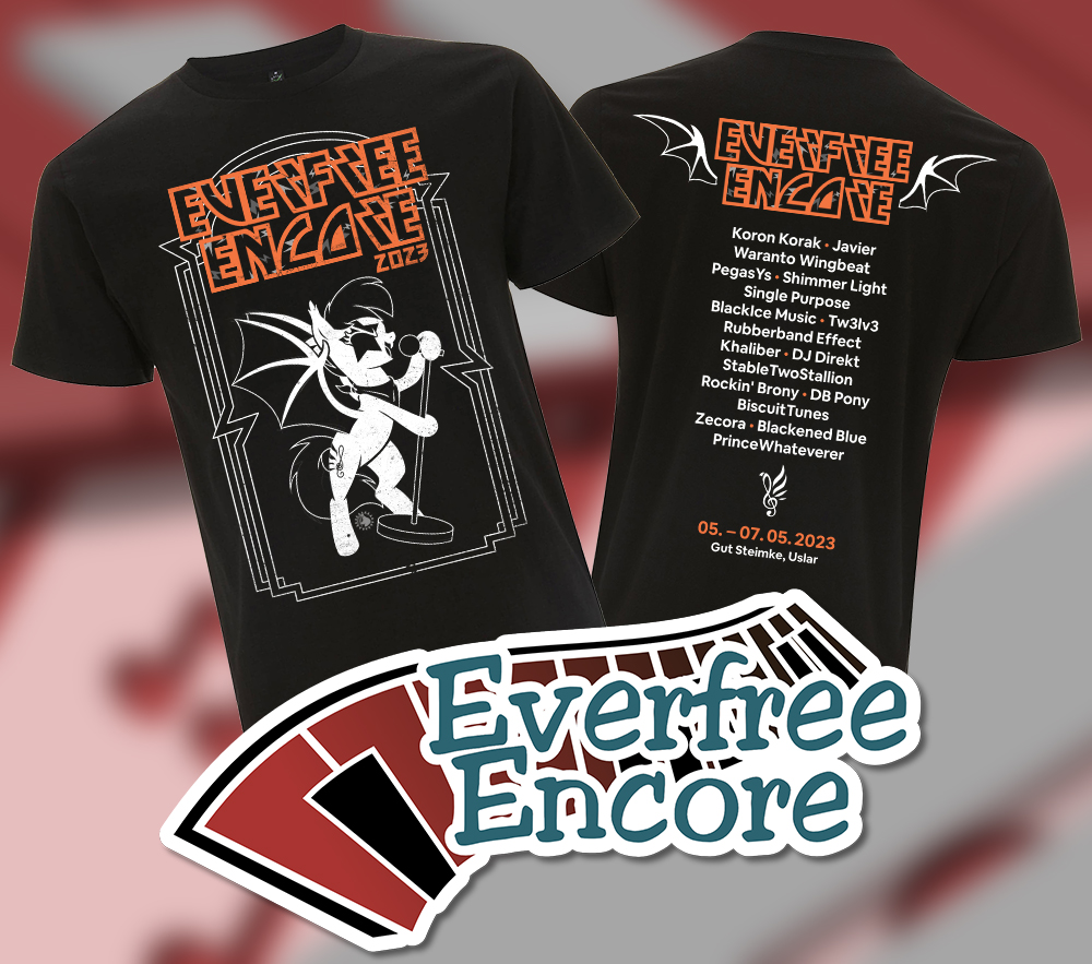 Most recent image: Everfree Encore 2023 T-Shirt