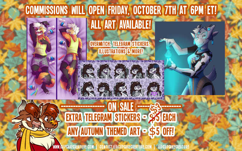 Next Commission Opening 10/7 6PM ET! — Weasyl