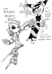 Mecha Sally vs Iron Nicole