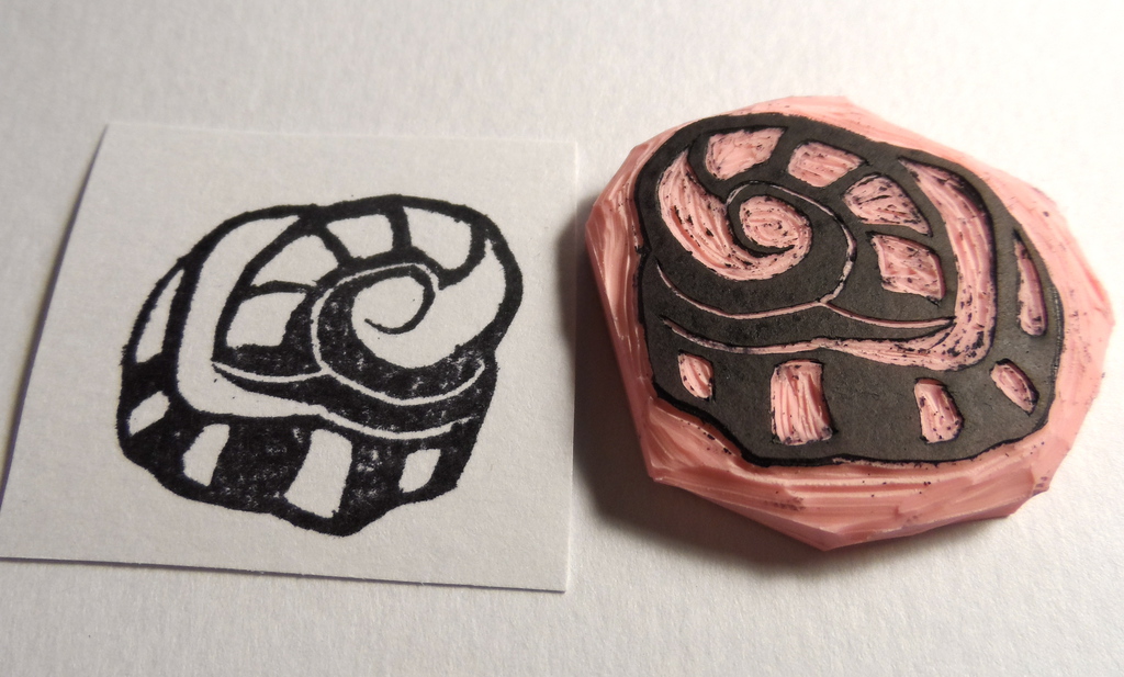 Helix Fossil Stamp