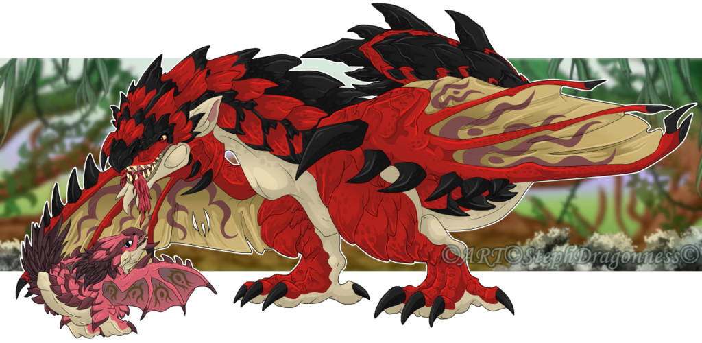  Monster Hunter: Rathalos And His Daughter
