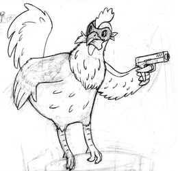 Bandit Rooster (old sketch)