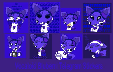 Telegram Vocaloid Bluberri Stickers
