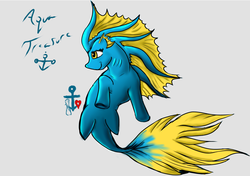 MLP:FiM Mer/sea pony concept, Aqua Treasure