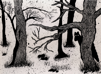 Werewoof In The Woods - Ink