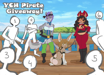 YCH Giveaway - Hazel has been kidnapped by pirates!