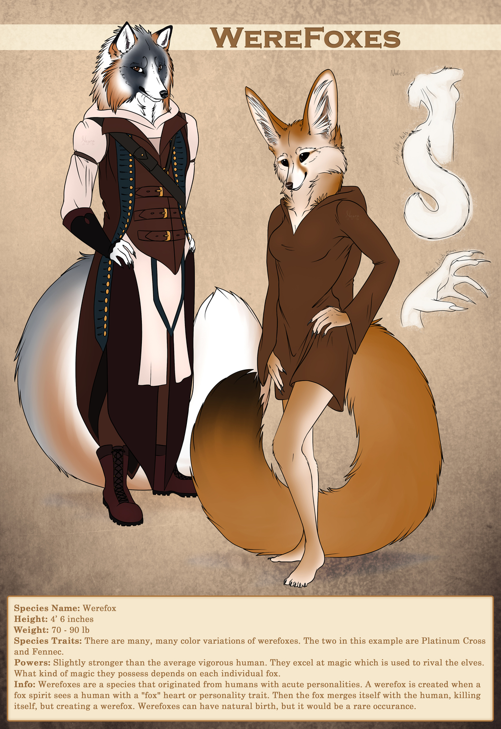 Werefox Species Reference