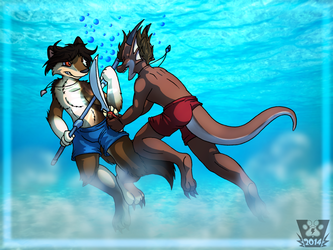 (Com) Sparring under the waters