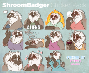 ShroomBadger Sticker Pack