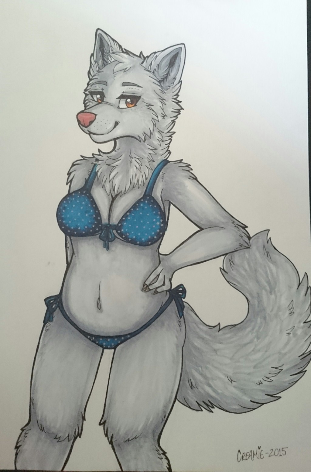 Most recent image: Bikini White wolf