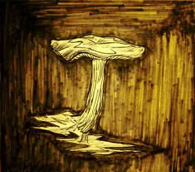 Inktober--Unidentified Mushroom