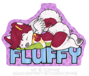 Fluffy - Badge