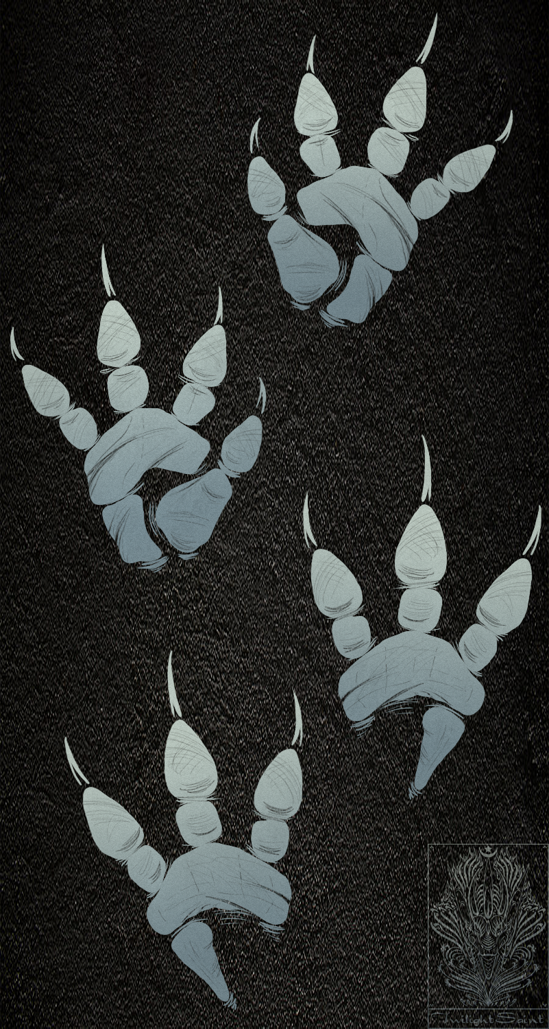 Pawprint Comish - Grey Scaled